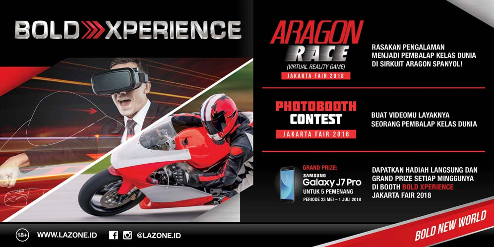 Rasakan Keseruan MotoGP Spanyol Lewat VR di Boldxperience PRJ!